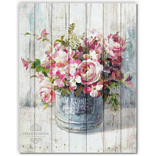 Creative Wood Цветы Цветы - 3 Розовые пионы